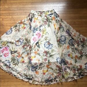 Elegant Floral Maxi Skirt